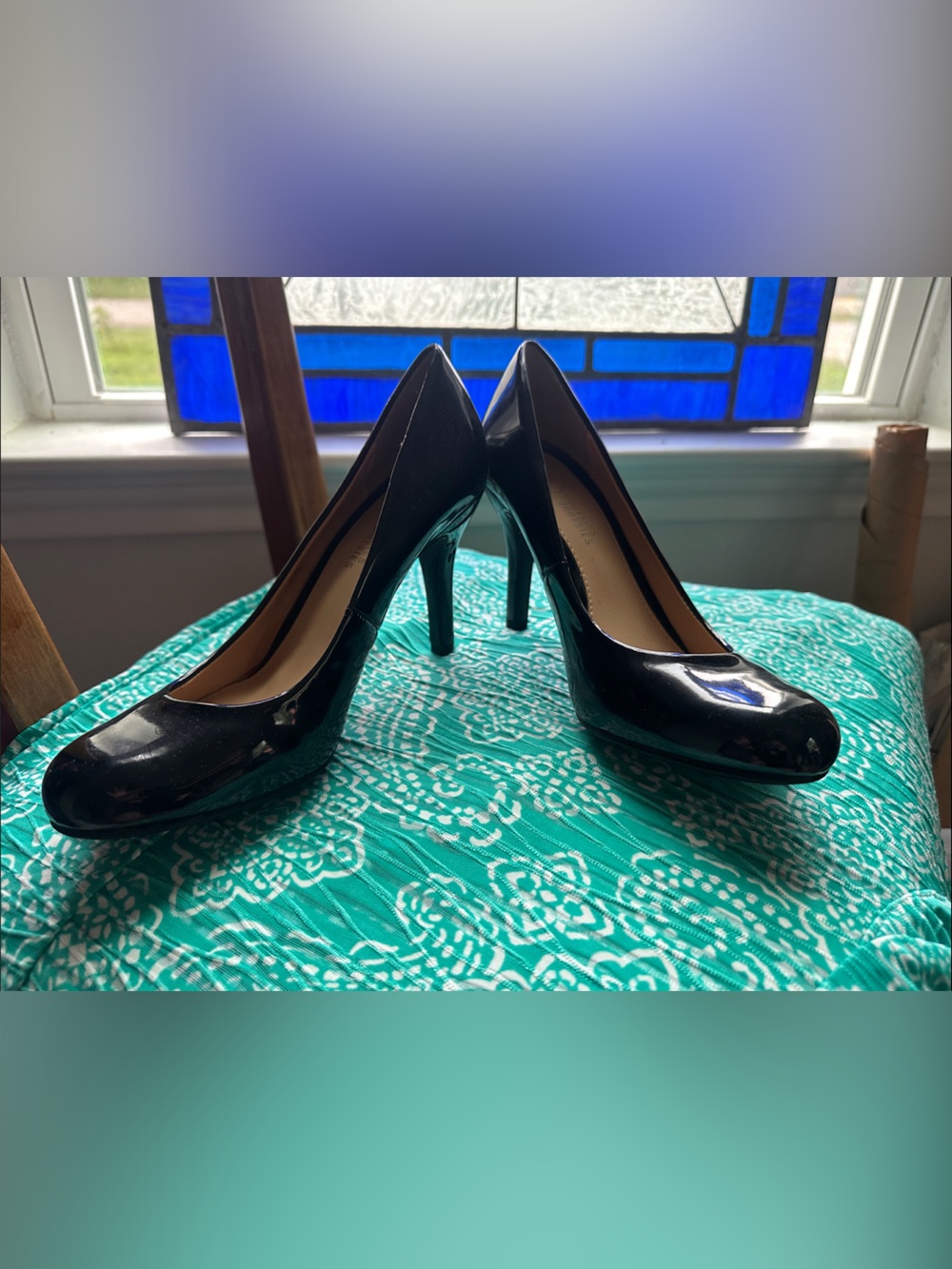 Mootsies Tootsies Black Patent High Heel Pumps